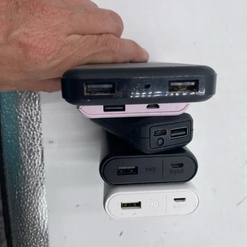 Lot Of 5 Portable Charger Power Bank‎ 20W USB-C WORKING ANKER TYLT Etc